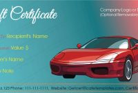 Car Deal Gift Certificate Template Get Templates Automotive pertaining to Automotive Gift Certificate Template
