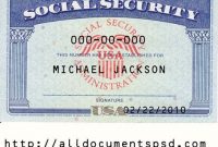 Card Template Psd (With Images) | Social Security Card, Id for Social Security Card Template Psd
