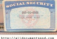 Card Template Psd with regard to Social Security Card Template Photoshop
