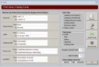 Catalog Card And Label Reports inside Library Catalog Card Template