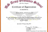 Certificate Of Achievement Army Template (1) – Templates intended for Certificate Of Achievement Army Template