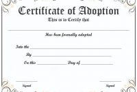 Certificate Of Adoption Template - Yahoo Search Results intended for Blank Adoption Certificate Template