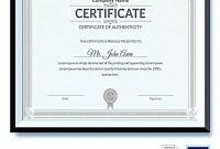 Certificate Of Authenticity Photography Template (4 with Certificate Of Authenticity Photography Template