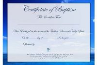 Certificate Of Christian Baptism Free Printable For All Ages with Christian Baptism Certificate Template
