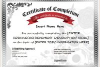 Certificate Of Completion Word Template (1) – Temp inside Certificate Of Completion Word Template