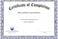 Certificate Of Completion Word Template Free Certif… In 2020 with Certificate Of Completion Word Template