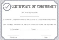 Certificate Of Conformance Template Free (8 in Certificate Of Conformance Template Free