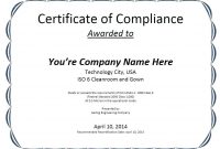 Certificate Of Conformance Template Free Tairbarkay Co in Certificate Of Conformance Template Free