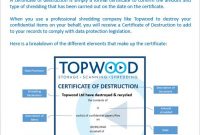 Certificate Of Destruction Explained | Topwood Ltd within Certificate Of Destruction Template