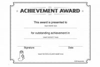 Certificate Of Excellence Template Free Download (6 in Certificate Of Excellence Template Free Download