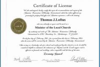 Certificate Of License Template (1 within Certificate Of License Template