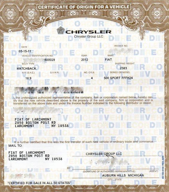 Certificate Of Origin For A Vehicle Template (5 with regard to Certificate Of Origin For A Vehicle Template