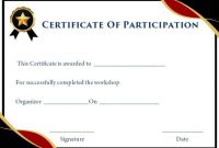 Certificate Of Participation In Workshop Template: 10+ regarding Certificate Of Participation In Workshop Template