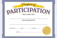 Certificate Of Participation, T-11303 | Certificate Of in Templates For Certificates Of Participation