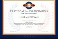 Certificate Of Participation Template With Laurel intended for Templates For Certificates Of Participation