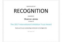 Certificate Of Recognition Template | Hloom pertaining to Recognition Of Service Certificate Template