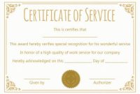 Certificate Of Service: 20+ Free Templates (Word +Pdf for Certificate For Years Of Service Template