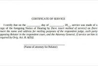 Certificate Of Service Template Download | Certificate within Certificate Of Service Template Free