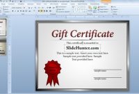 Certificate Powerpoint Template with regard to Powerpoint Award Certificate Template