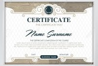 Certificate Template With Clean And Modern Pattern Luxury with regard to Qualification Certificate Template