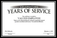 Certificate To "valued Employee?" | Certificate Templates in Employee Anniversary Certificate Template