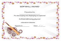 Certificate_Softball_2 | Certificate Templates, Awards for Softball Award Certificate Template