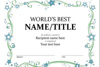 Certificates - Office throughout Blank Award Certificate Templates Word