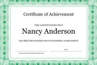 Certificates – Office with Award Certificate Templates Word 2007