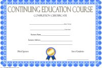 Ceu Certificate Template 6 In 2020 | Certificate Templates inside Continuing Education Certificate Template