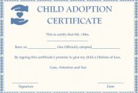 Child Adoption Certificates: 10 Free Printable And throughout Child Adoption Certificate Template