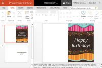 Children's Birthday Card Template For Powerpoint with Greeting Card Template Powerpoint