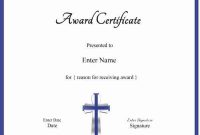 Christian Certificate Template – Customizable intended for Christian Certificate Template