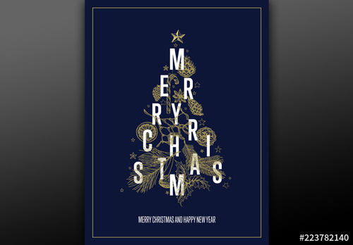 Christmas Card Layout. Kaufen Sie Diese Vorlage Und Finden with Adobe Illustrator Christmas Card Template