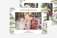 Christmas Card Photoshop Template Holiday Card Family Card for Free Photoshop Christmas Card Templates For Photographers