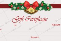 Christmas Gift Certificate Template 36 – Word Layouts in Free Christmas Gift Certificate Templates