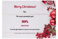 Christmas Gift Certificate Template – Pdf Templates | Jotform with regard to Present Certificate Templates