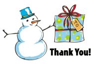 Christmas Thank You Clipart – 65 Cliparts in Christmas Thank You Card Templates Free