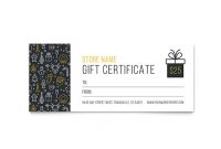 Christmas Wishes Gift Certificate Template Design inside Publisher Gift Certificate Template