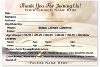 Church Visitor Card Template Word Beautiful Wel E Visitor with Church Visitor Card Template