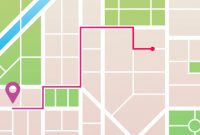 City Map Navigation | Premium Vector regarding Blank City Map Template