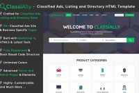 Classially – Free Classified Ads And Listing Site Template intended for Business Listing Website Template
