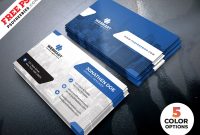 Clean Business Card Templates Psd – Free Download | Arenareviews for Photoshop Business Card Template With Bleed