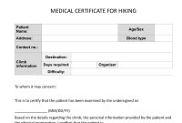 Climb Health Sample Medical Certificate For Hiking Pinoy within Fit To Fly Certificate Template
