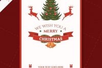 Cmyk Printable Christmas Card Template | Free Vector pertaining to Printable Holiday Card Templates