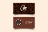 Coffee Business Card Template | Free Vector inside Coffee Business Card Template Free
