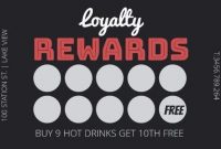 Coffee Loyalty Reward Card Template | Loyalty Card Design intended for Loyalty Card Design Template