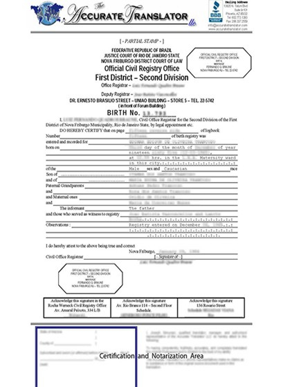 Colombian Birth Certificate Translation Template Translate for Marriage Certificate Translation From Spanish To English Template