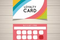 Colorful Loyalty Card Template | Free Vector in Loyalty Card Design Template