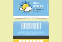 Colorful Shop Loyalty Card Template | Free Vector pertaining to Customer Loyalty Card Template Free