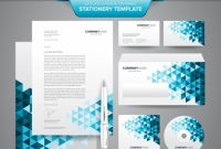 Complete Set Of Business Stationery Template Such As pertaining to Business Card Letterhead Envelope Template